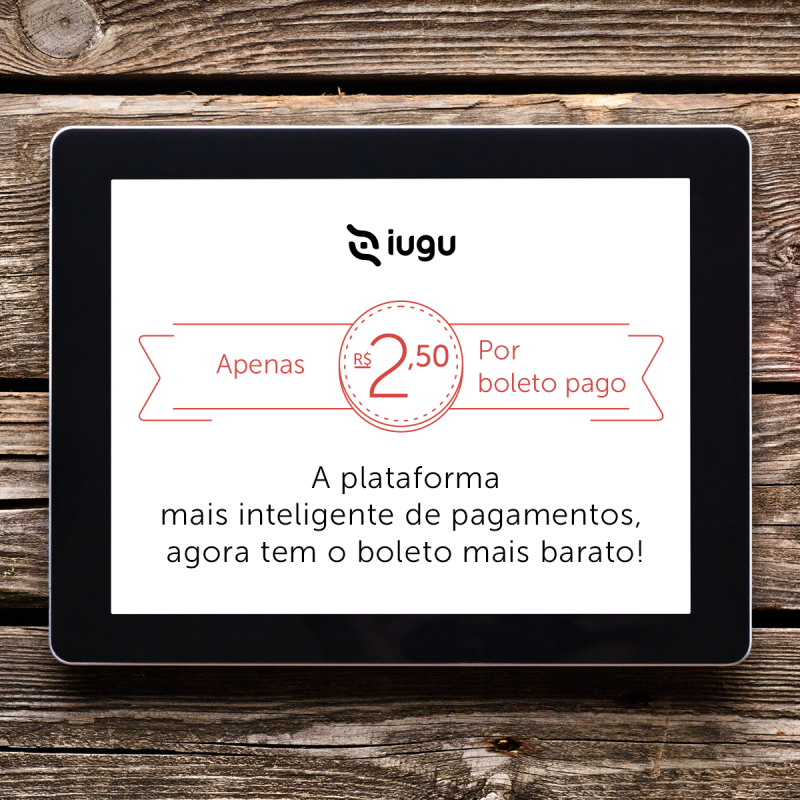 Boleto iugu com menor preço