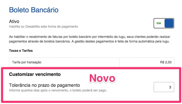 Multa e juros iugu: prazo boleto bancário