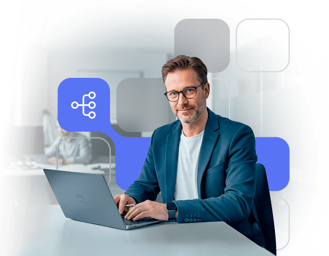 Foto de profissional analisando transações e customizando repasses automáticos com split de pagamentos