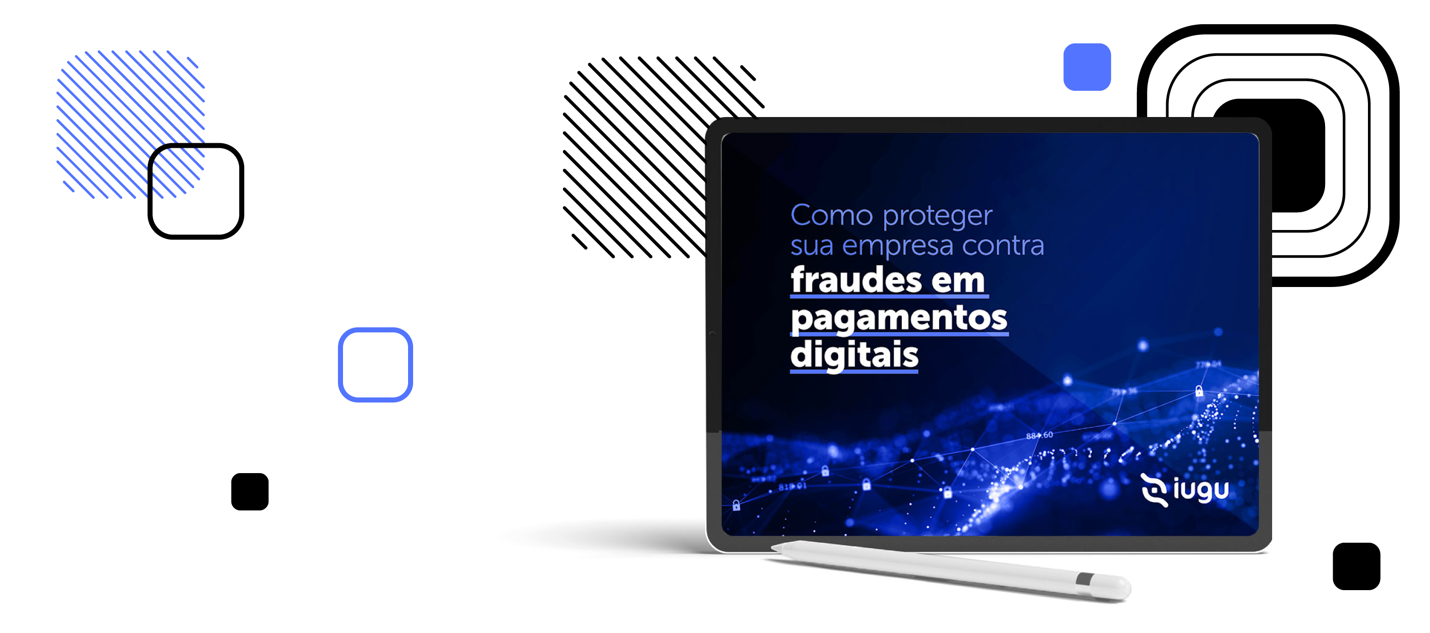 imagem com fundo branco e tela de notebook com texto escrito fraudes em pagamentos digitais